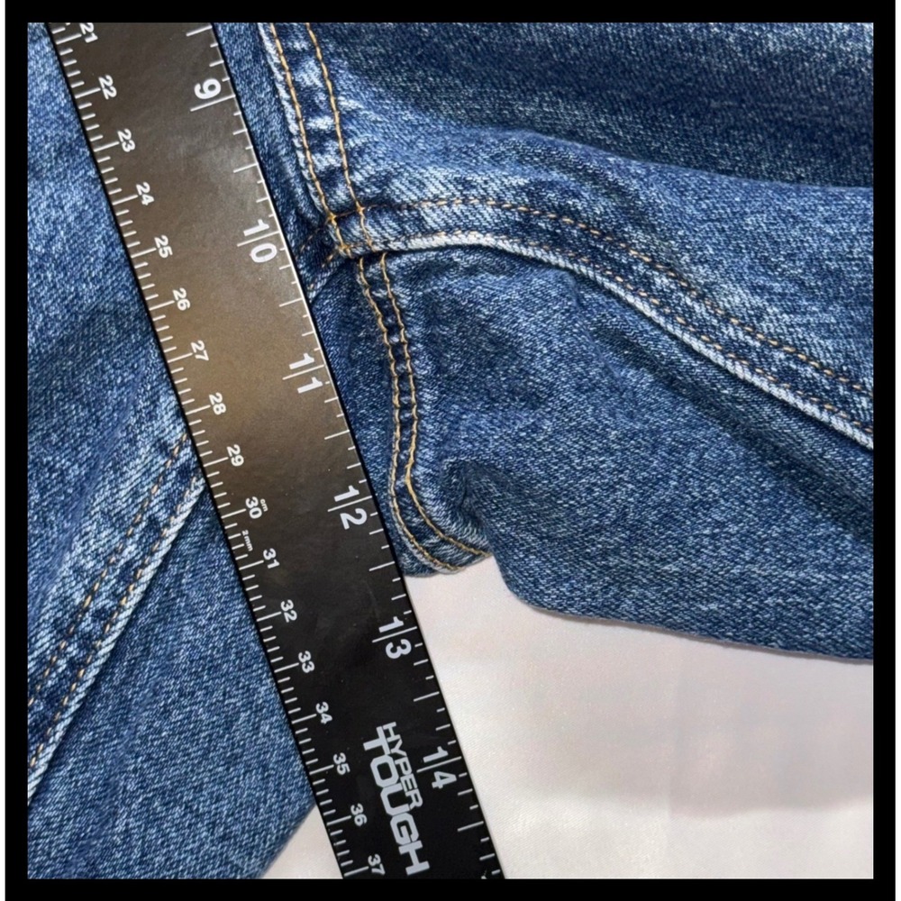Talbots Straight Ankle‎ Cuff Jean Women 14W Blue Viola Wash Stretch Denim Casual - Picture 4 of 8